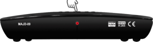 Press (Power) button on the receiver